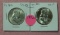 1954-D, 1957 FRANKLIN HALF DOLLARS - 2 TIMES MONEY