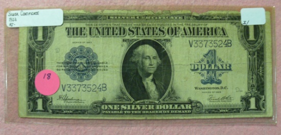 1923 ONE DOLLAR SILVER CERTIFICATE