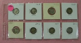 8 MERCURY DIMES 1917-1930 - 8 TIMES MONEY