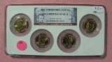 2007-P PRESIDENTIAL DOLLAR SET - GRADED MS65 - 4 COINS