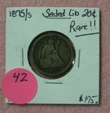 1875-S SEATED LIBERTY 20 CENT PIECE