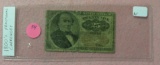 U.S. 25 CENTS FRACTIONAL CURRENCY NOTE