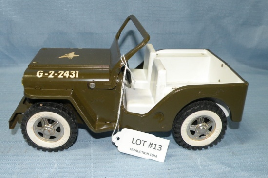 TONKA TOYS PRESSED STEEL MILITARY JEEP