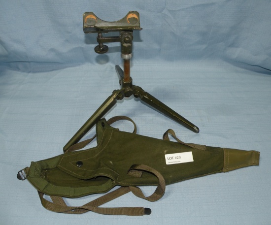 U.S. ARMY M15 SNIPER TRIPOD W/CANVAS CARRYING CASE