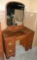 VINTAGE VANITY DRESSING TABLE W/MIRROR - WILL NOT SHIP