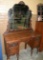ANTIQUE VANITY DRESSING TABLE W/MIRROR - WILL NOT SHIP
