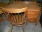 OAK OFFICE DESK, OAK OFFICE CHAIR - WILL NOT SHIP