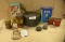 10 ASSORTED ADVERTISING TINS, ITEMS