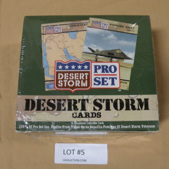 PRO SET DESERT STORM TRADING CARDS SET - UNOPENED
