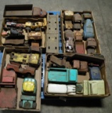 PALLET OF OLD PRESSED STEEL PARTS TOYS