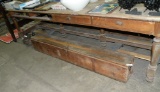 ANTIQUE 10-FOOT WOODEN CONFERENCE TABLE - WILL NOT SHIP