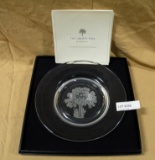 THE LIBERTY TREE CRYSTAL COLLECTOR PLATE W/BOX - FRANKLIN MINT