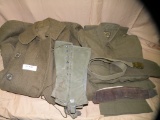 LARGE BOX OF U.S. MILITARY CLOTHING ITEMS