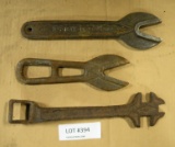 3 COLLECTIBLE METAL WRENCHES