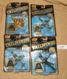 4 MAISTO TAILWINDS DIECAST REPLICA TOY PLANES W/PACKAGES