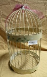DECORATED WIRE BIRD CAGE