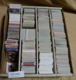 BOX OF ASSORTED SPORTS TRADING CARDS - MOSTLY FOOTBALL