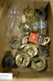 OIL LAMP PARTS - MOSTLY WICKS