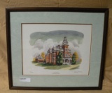 SIDNEY MOORE SIGNED, NUMBER PAINTING OF VAILE MANSION - NO. 39/500