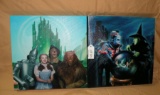 2 CANVAS WIZARD OF OZ PAINTINGS