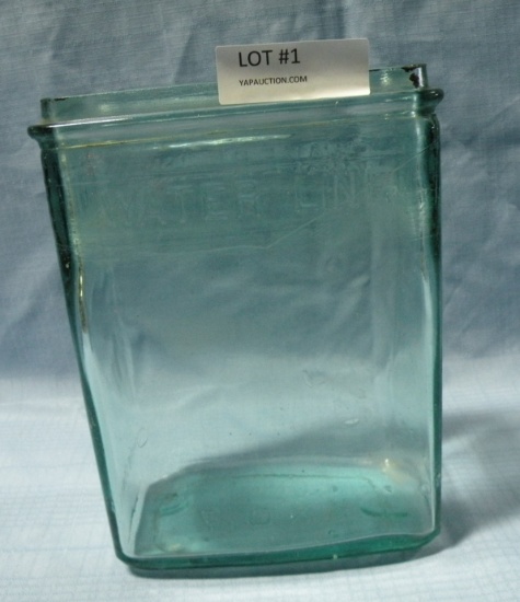ANTIQUE GLASS BATTERY BOX