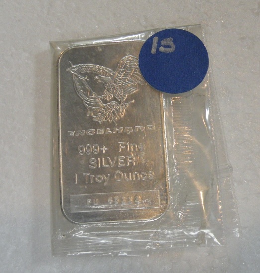 ENGELHARD ONE TROY OUNCE SILVER BAR