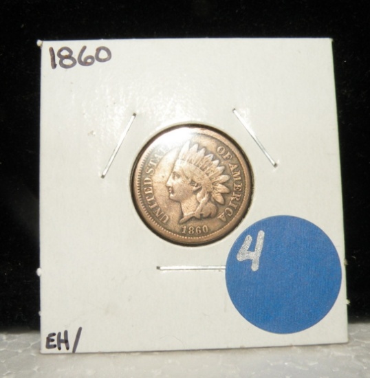 1860 INDIAN HEAD PENNY