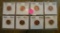 8 LINCOLN MEMORIAL PROOF PENNIES - 1956-61, 1964, 1968-S