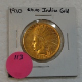 1910 INDIAN 10 DOLLAR GOLD COIN