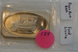 FORD J. LIRRIE ONE OUNCE SILVER ART BAR