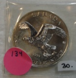 2014 BALD EAGLE CANADA FIVE DOLLAR SILVER COIN