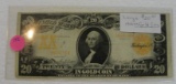 1906 LARGE 20 DOLLAR GOLD NOTE
