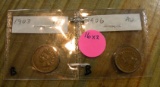 1903, 1906 INDIAN HEAD PENNIES - 2 TIMES MONEY