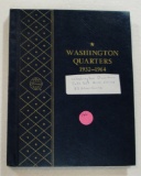 COMPLETE WASHINGTON QUARTERS SET W/BOOK - 1932-1964, 83 COINS