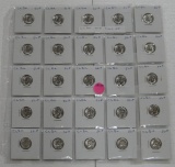 25 CHOICE BU 1956 ROOSEVELT DIMES - 25 TIMES MONEY