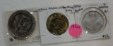 3 ASSORTED FOREIGN COINS/TOKEN - 3 TIMES MONEY