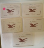 5 ASSORTED COMMEMORATIVE U.S. COIN SETS W/ENVELOPES