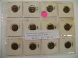 12 LINCOLN WHEAT PENNIES - 4-1917, 4-1917D, 4-1917S