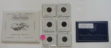 FLAT BOX OF ASSORTED INDIAN HEAD PENNY SETS, INDIVIDUAL COINS