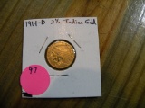 1914-D 2 1/2 DOLLAR INDIAN GOLD COIN