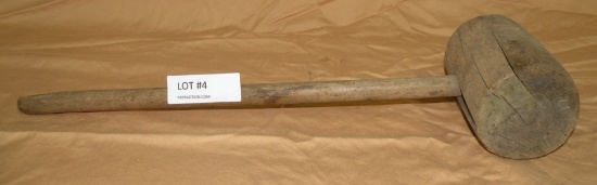 PRIMITIVE WOODEN MALLET