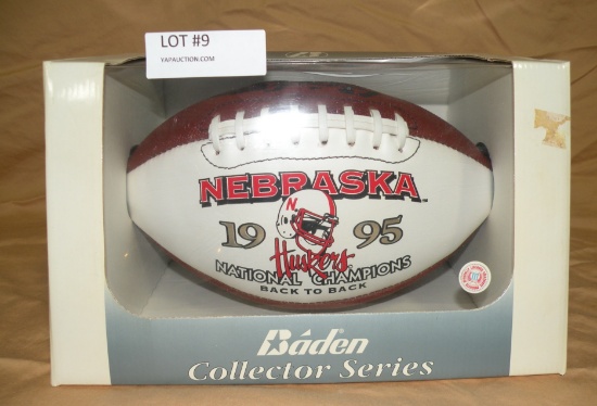 BADEN COLLECTOR SERIES  NEBRASKA FOOTBALL W/BOX - 1995 NATIONAL CHAMPS