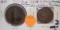 1837 CANADA PENNY, 1844 CANADA 1/2 PENNY TOKEN - 2 TIMES MONEY