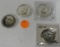 4 KENNEDY SILVER PROOF HALF DOLLARS - 1968-S, 69-S, 70-S, 76-S