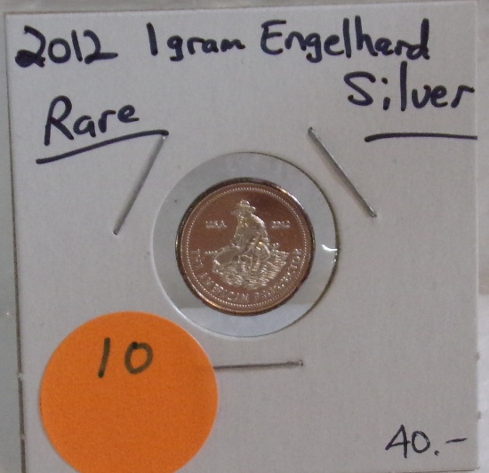 2012 ENGELHARD ONE GRAM SILVER ROUND