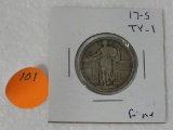 1917-S TYPE 1 STANDING LIBERTY QUARTER