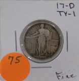 1917-D TYPE 1 STANDING LIBERTY QUARTER