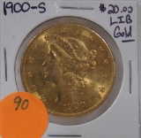 1900-S LIBERTY 20 DOLLAR DOUBLE EAGLE GOLD COIN