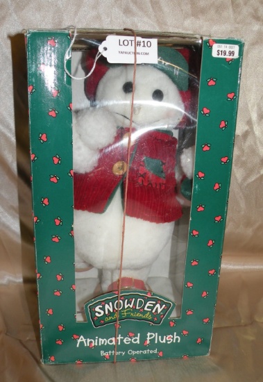 SNOWDEN & FRIENDS BATTERY OPERATED ANIMATED PLUSH W/BOX