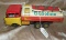 SAN BRAND TIN FRICTION TOY GAS TRUCK - SHELL GASOLINE - JAPAN